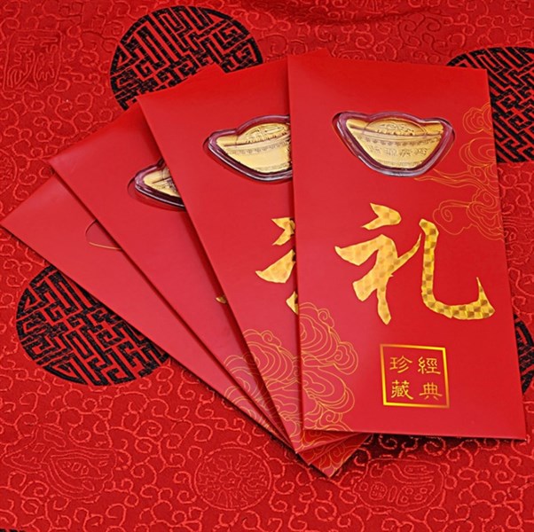 Bao lì xì thỏi vàng