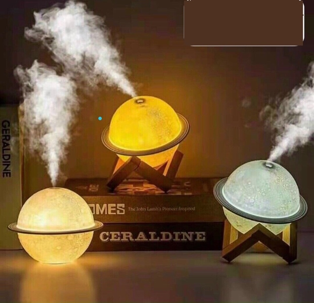 Máy xông tinh dầu kiêm đèn ngủ hình quả địa cầu có đế - Mẫu mới 2021