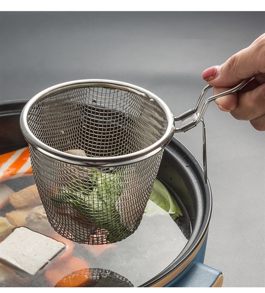 vợt nhúng lẩu bằng thép không gỉ tiện lợi