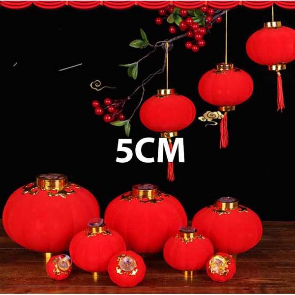 Set 25 lồng đèn đỏ trang trí tết size 5