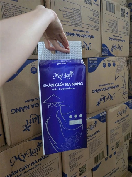 Khăn giấy rút treo tường My Lan thùng 10 gói