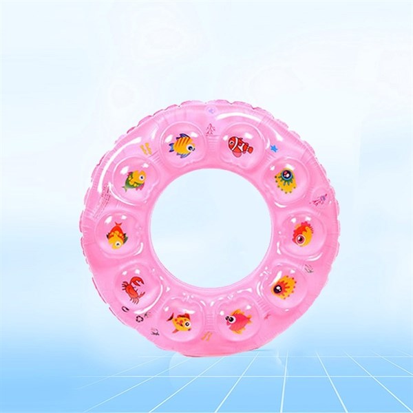 Phao bơi tròn hình cá 3D cho bé trai/gái