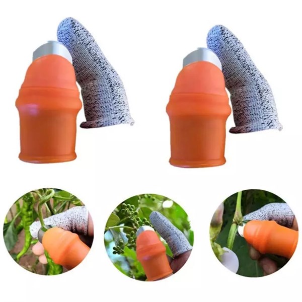 Silicone Ngón Tay Cái Vỏ Bọc Tách trái Cây Rau củ