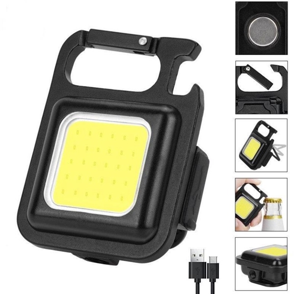 đèn pin móc khoá mini 3 chế độ vỏ kim loại