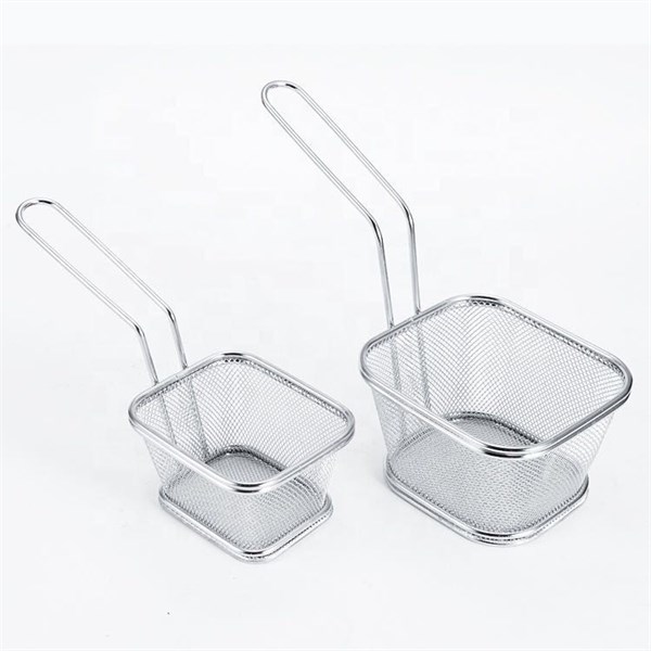 Rổ chiên inox size lớn 10.5cm x 8.5cm x 13cm