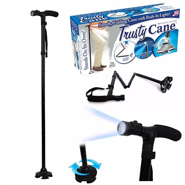 Gậy chống trượt cho người già có đèn pin Trusty Cane