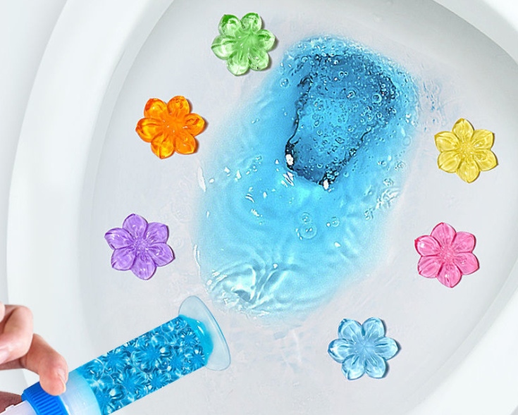 Gel khử mùi bồn cầu hình hoa có hộp