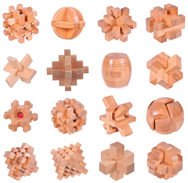 đồ chơi tư duy Khoá Luban bằng gỗ