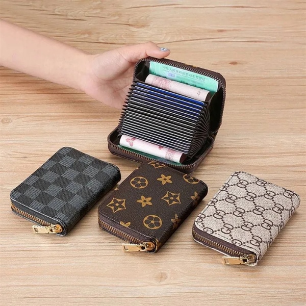 ví đựng thẻ tín dụng, tiền hoạ tiết nhiều hình hot trend