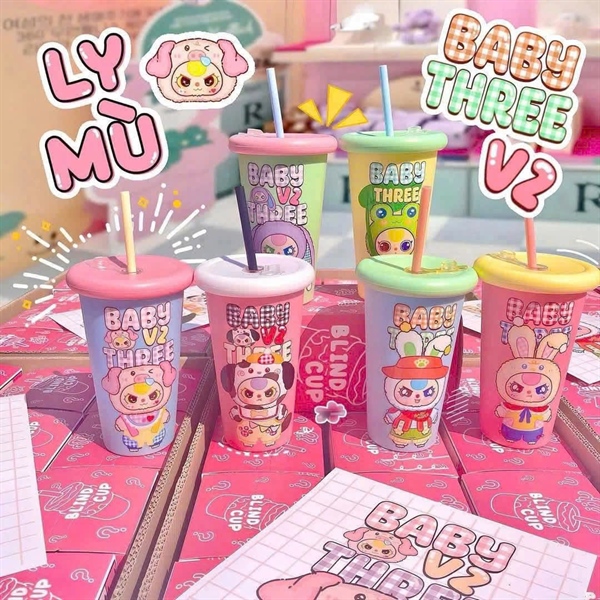 Ly túi mù baby three siêu cute