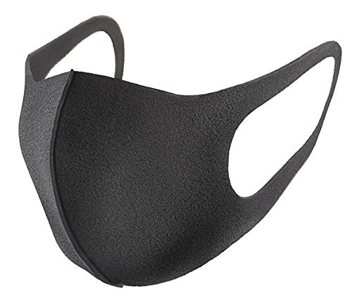 Bịch 10 khẩu trang vải su màu đen kiểu dáng pitta