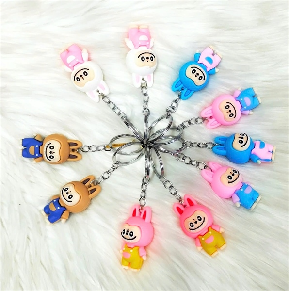 Móc khoá labubu nhựa