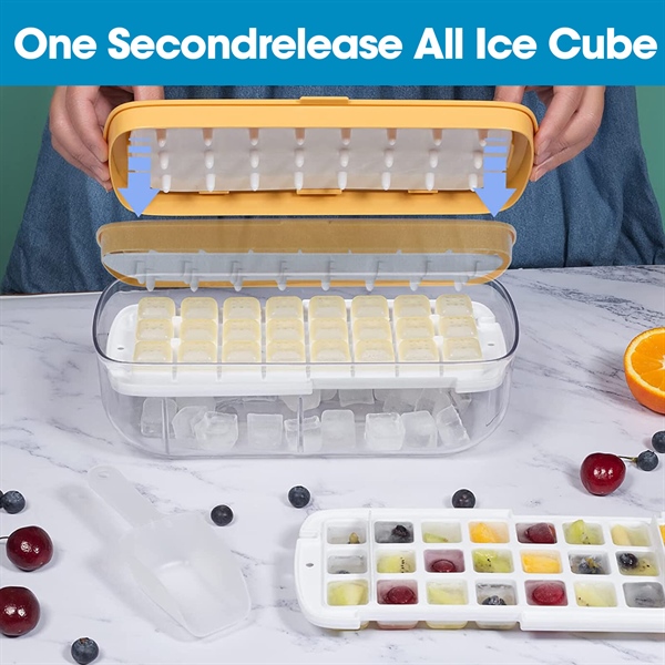 Khay làm đá có nắp đậy và hộp đựng đá mẫu mới