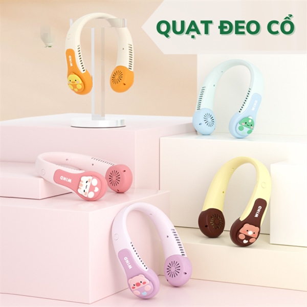 Quạt đeo cổ hình thú siêu cute