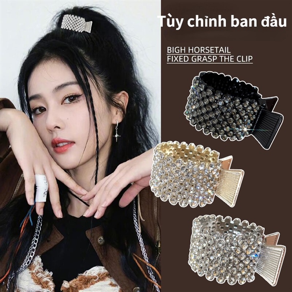 kẹp tóc kim cương siêu sang