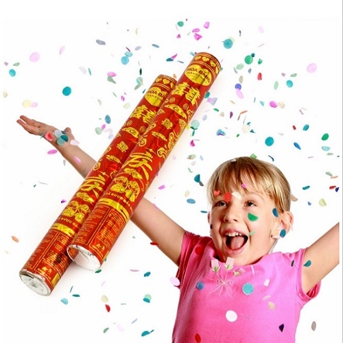 pháo giấy bắn kim tuyến cao cấp dài 60cm