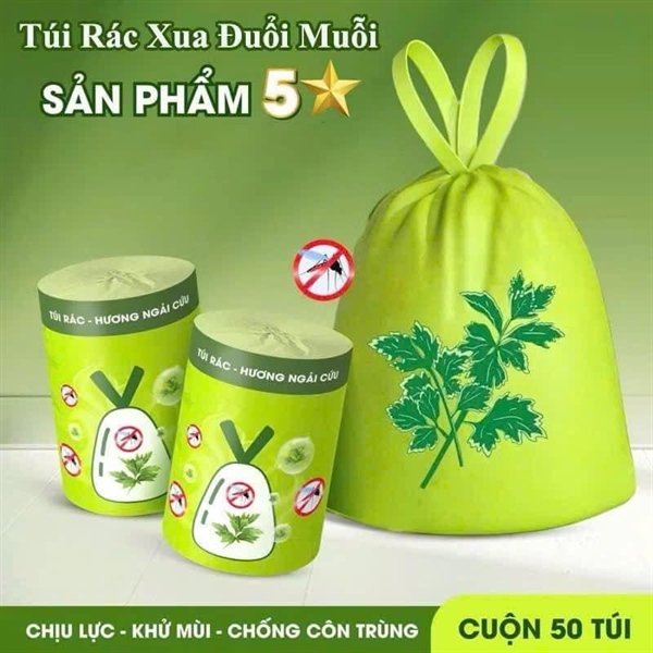 Túi rác hương ngải cứu có quai xách