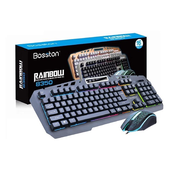 Combo phím chuột chuyên game Bosston 8350 LED