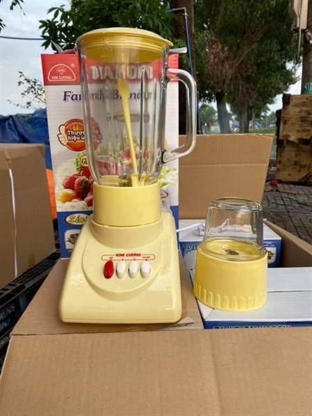 Máy xay sinh tố Kim Cương 2 cốc thủy tinh