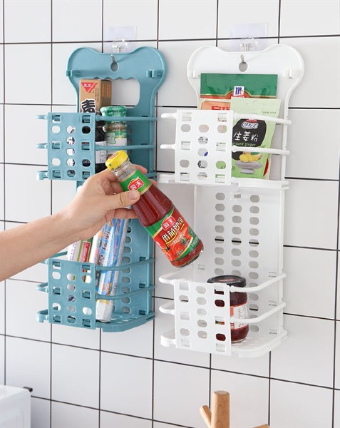 Rổ treo tường gấp gọn 2 tầng mẫu mới