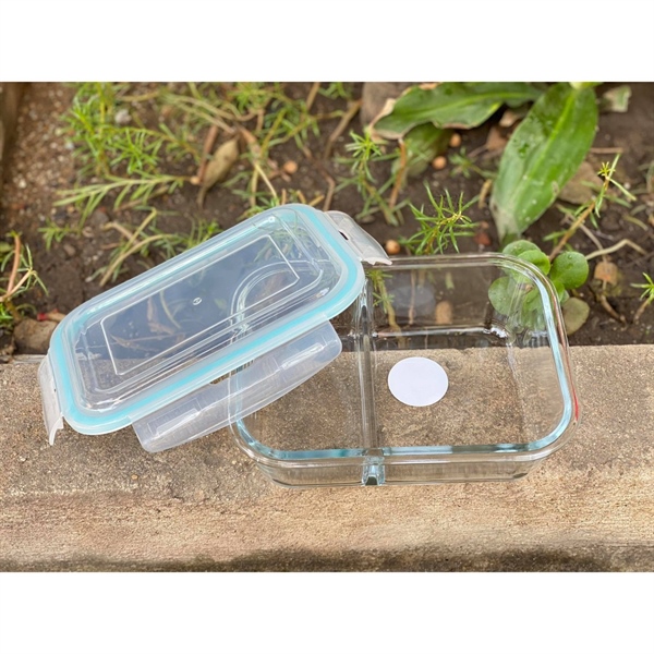 Hộp thuỷ tinh 2 NGĂN có nắp đậy