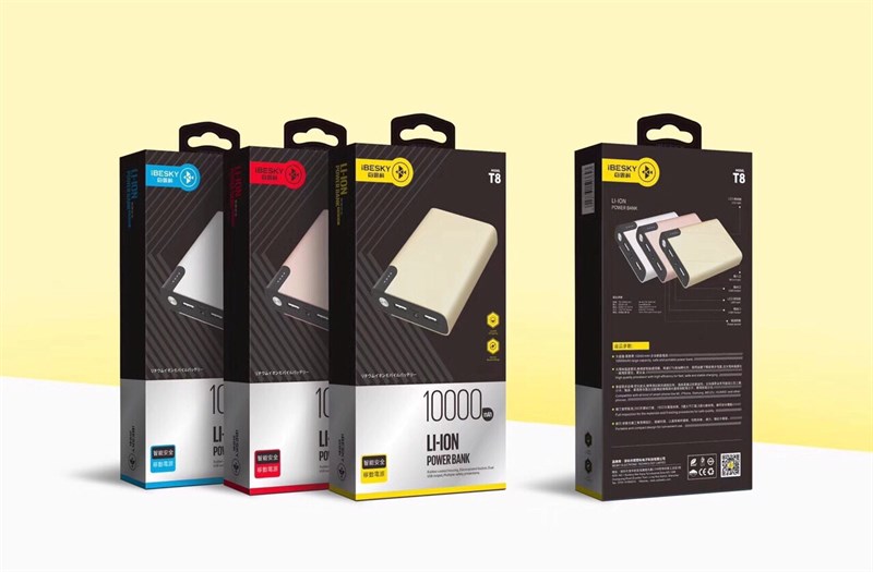 Pin dự phòng Ibesky T8 10.000mah chính hãng