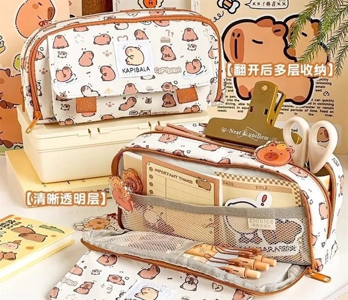túi đựng bút kapybara - nhiều ngăn
