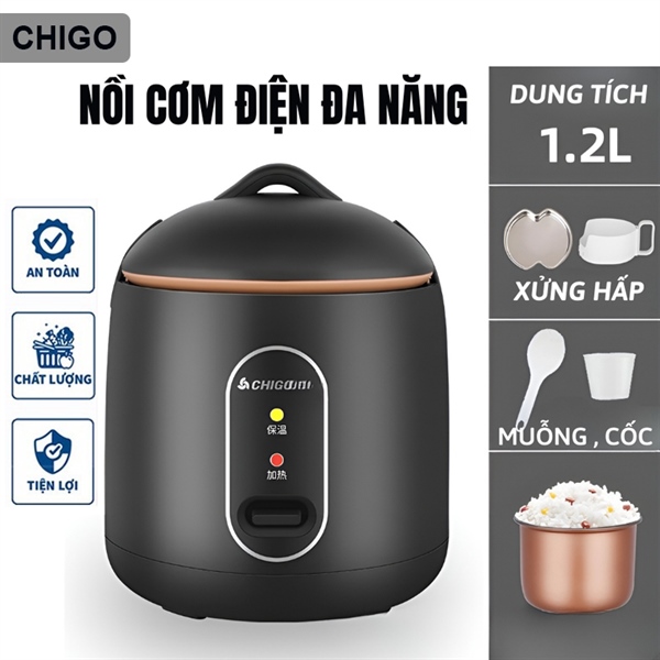 Nồi Cơm Điện Mini Chigo 1.2L
