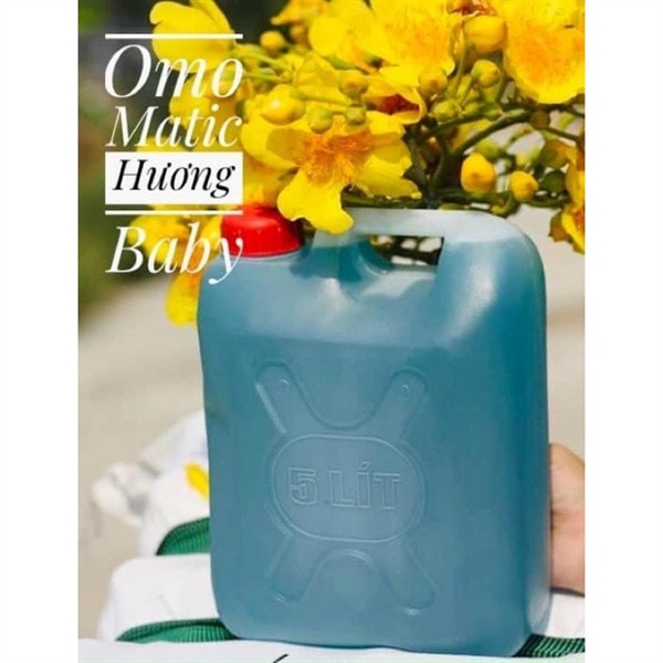 Nước giặt omo hương baby can 5L