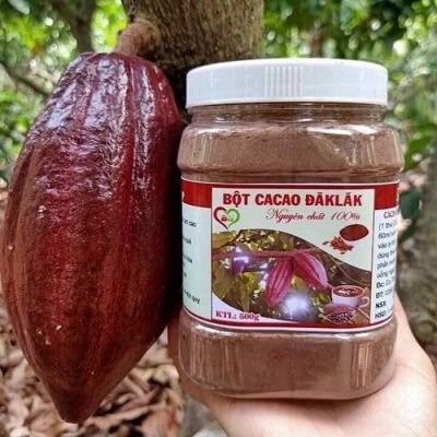 Bột cacao Đaklak nguyên chất 500gram hàng loại 1