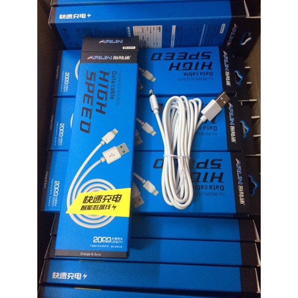 Cáp sạc Iphone dây dài 2m Arun