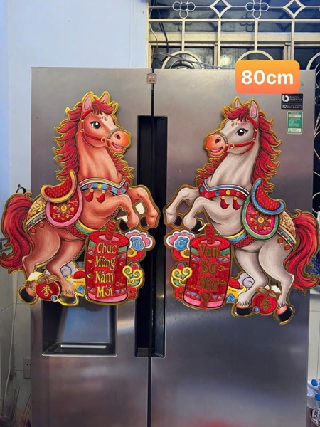 cặp ngựa 2 màu size 80cm
