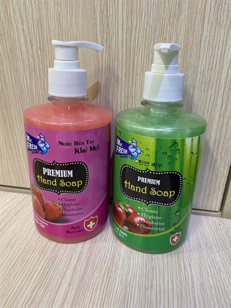 nước rửa tay kháng khuẩn mr Fresh chai 500ml