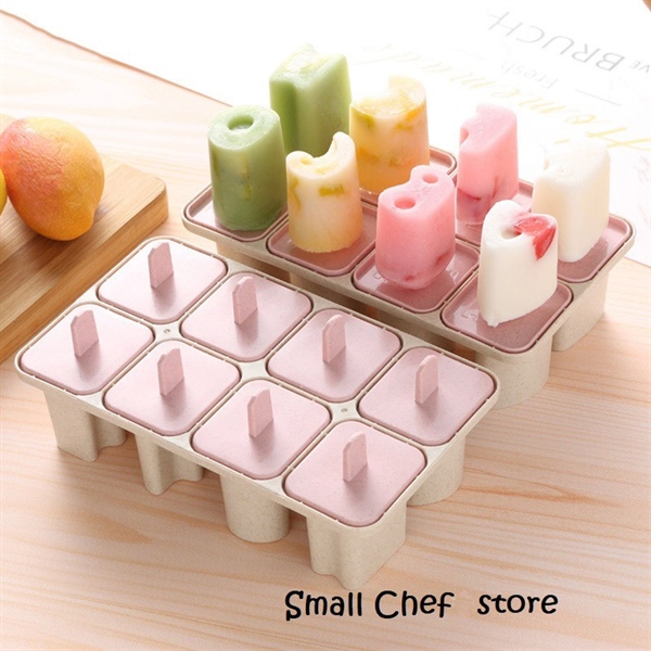 Khuôn làm kem 8 que lúa mạch loại đẹp