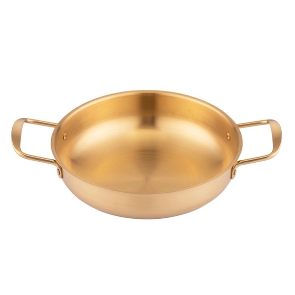 nồi lẩu 20cm màu vàng phong cách hàn quốc dày đẹp có quai tiện lợi