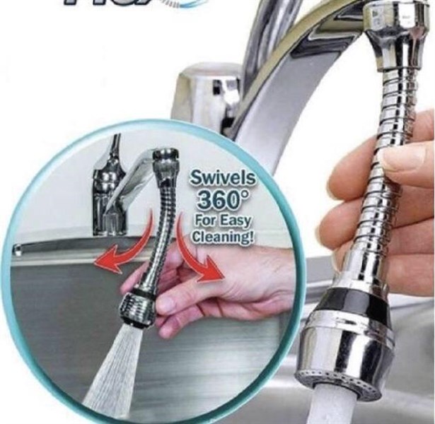 Vòi xịt turbo tăng áp inox xoay 360 độ