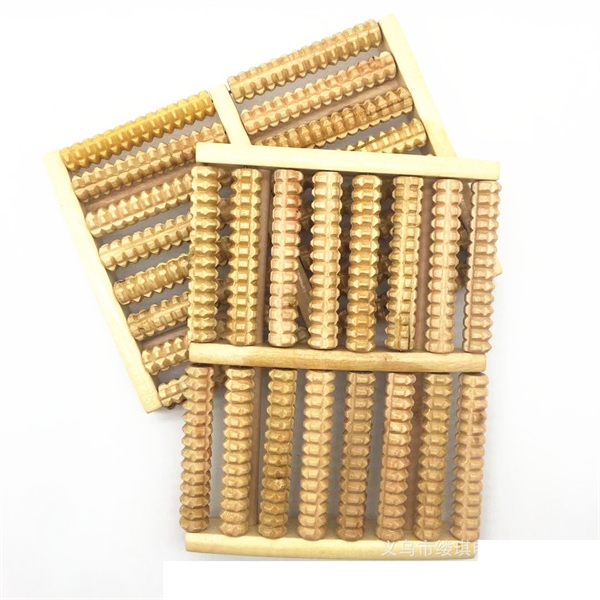 Dụng cụ massage chân gỗ 8 bàn lăn