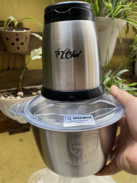 Máy xay thịt cối inox