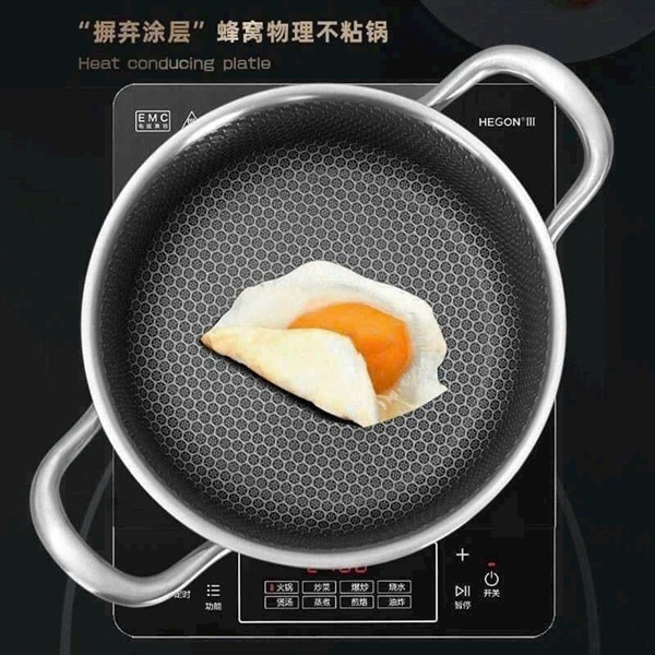 Chảo tổ ong 2 quai đáy bằng 28cm