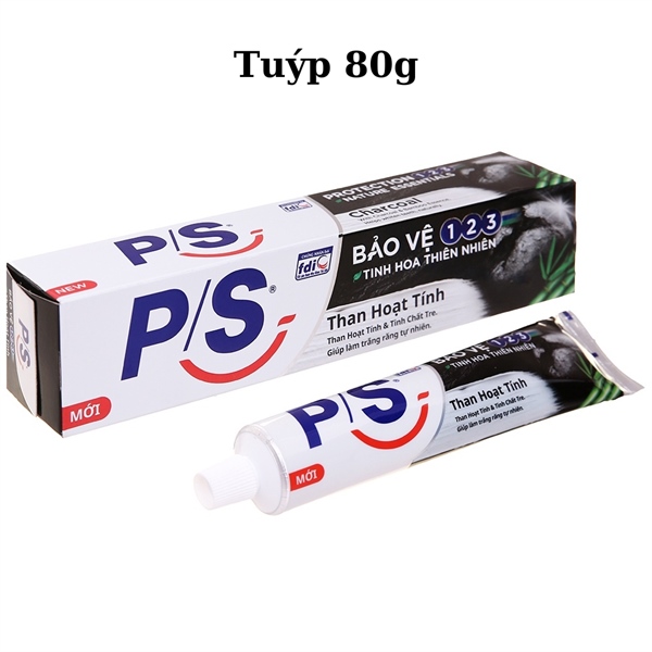 Kem đánh răng P/S than hoạt tính 80g