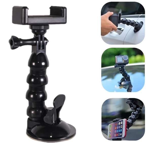 Giá đỡ điện thoại cho xe hơi đế hít uốn cong và xoay 360 độ