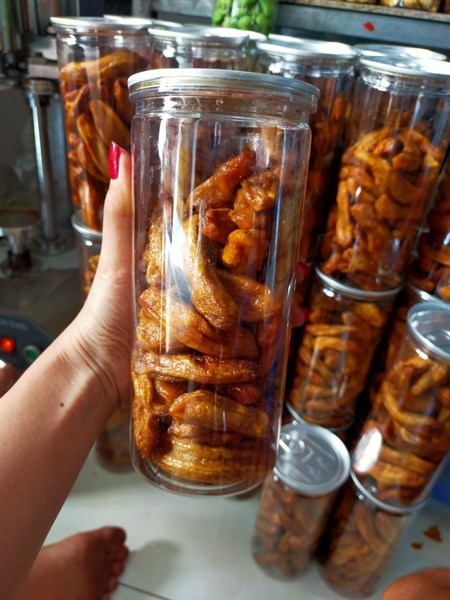Mứt chuối dẻo sấy đặc biệt hũ 500gram