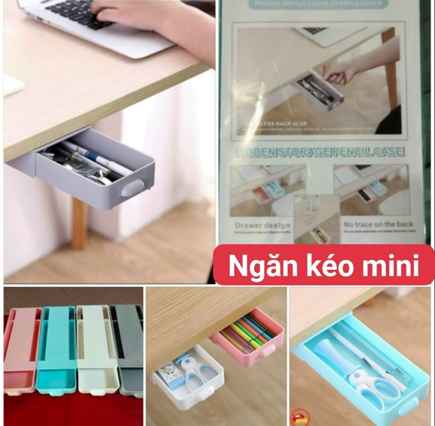 ngăn kéo dán dưới bàn mini tiện dụng