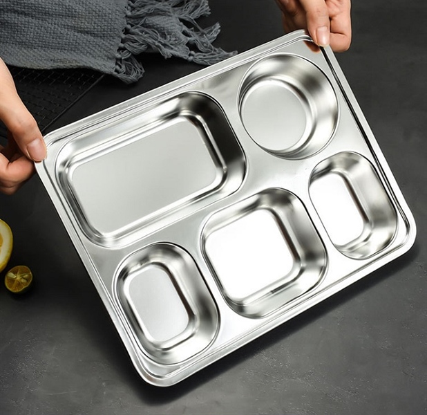 khay cơm inox 5 ngăn