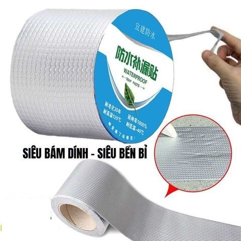 keo chống thấm butyl bản 10cm tem xanh