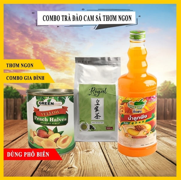 Combo trà đào cam sả