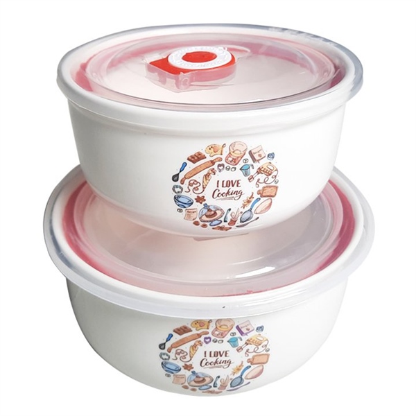 bộ 2 tô sứ có nắp hít chân không