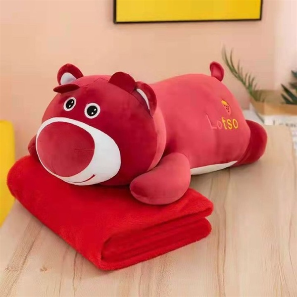 set chăn gối gấu lotso siêu cute