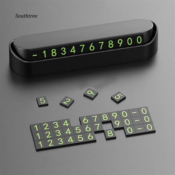 Bảng ghi số điện thoại, thẻ đỗ xe hiển thị số điện thoại gắn Taplo xe hơi, xe ô tô