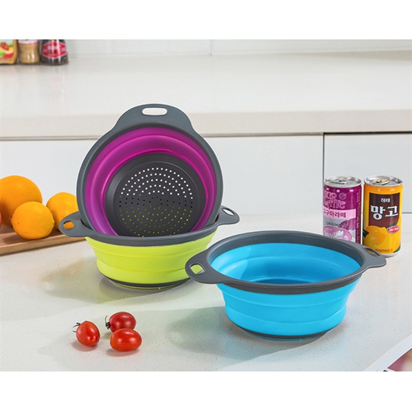 Bộ 2 rổ nhựa silicon 29cm